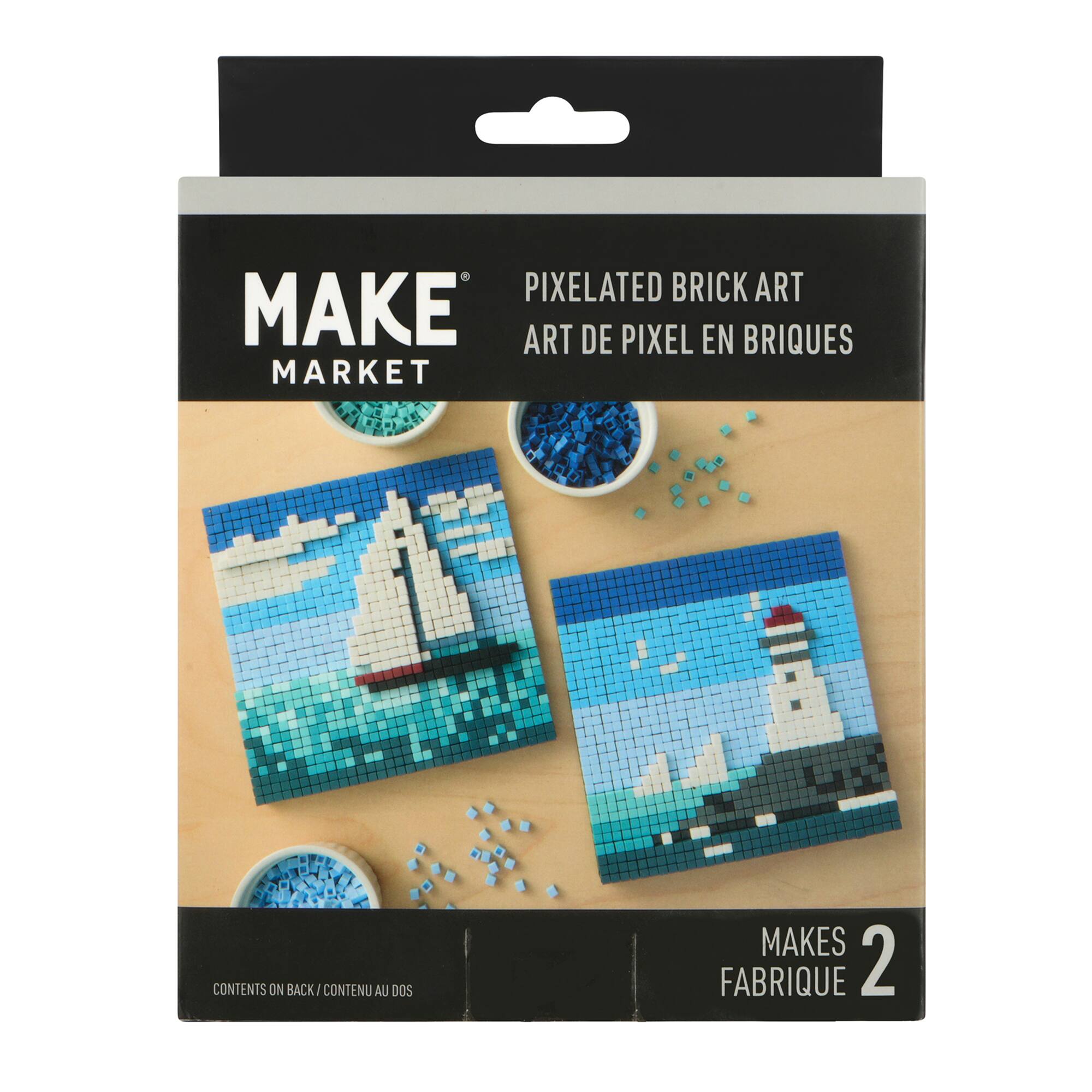 Seaside Pixelated Brick Art Kit by Make Market®